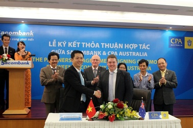Sacombank hợp tác với CPA Australia phát hành thẻ đồng thương hiệu
