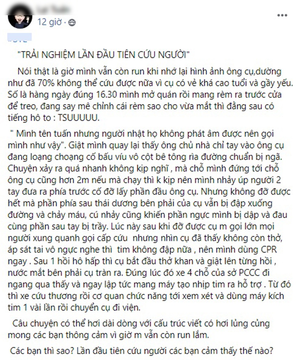 Cứu giúp cụ ông bị nạn, 9x Việt tại Nhật Bản được khen tặng - 1 Cứu giúp cụ ông bị nạn, 9x Việt tại Nhật Bản được khen tặng - 1
