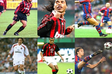 Các danh thủ từng gắn bó với màu áo Barcelona lẫn AC Milan