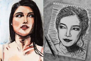 Nhan sắc Việt tại Hoa hậu Quốc tế gây bất ngờ bởi năng khiếu hội họa