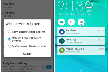 Cách ẩn nội dung thông báo từ màn hình khóa Android và iPhone