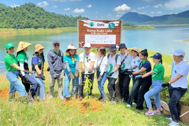 Manulife góp trồng 4.000 cây xanh tại Khu bảo tồn quốc gia Xuân Liên
