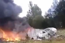 Hiện trường vụ rơi máy bay chở ông trùm Wagner