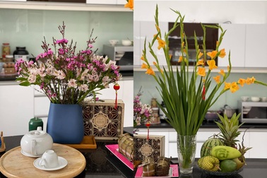 Căn biệt thự ngập hoa Tết của diễn viên Vân Trang