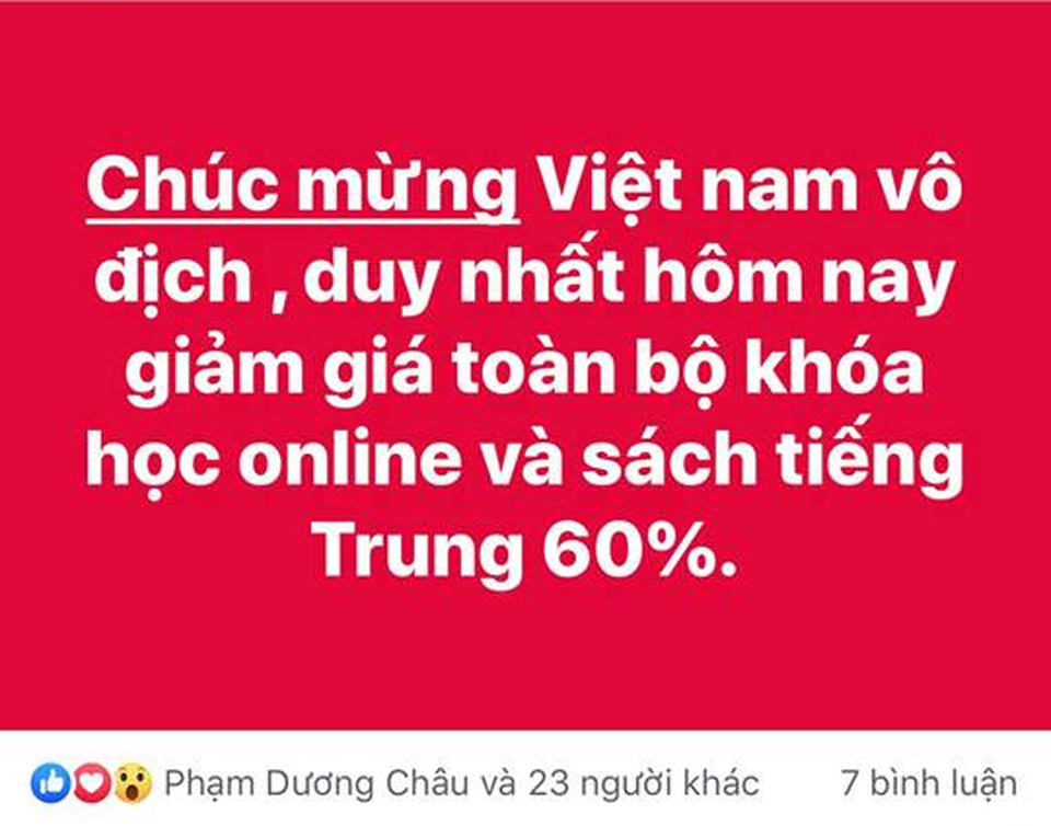 Đến đôi tất, củ khoai cũng ăn theo phong trào giảm giá mừng bóng đá Việt Nam - 3 Đến đôi tất, củ khoai cũng ăn theo phong trào giảm giá mừng bóng đá Việt Nam - 3