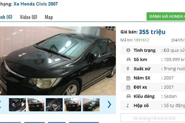 Mẫu ô tô Honda cũ số tự động này đang rao bán tầm giá 300 triệu đồng tại Việt Nam