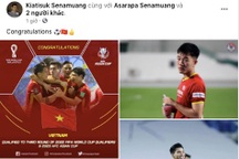 HLV Kiatisuk gửi lời chúc mừng đến đội tuyển Việt Nam