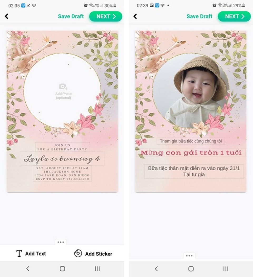 Ứng dụng giúp tự tạo tấm thiệp mời, thiệp mừng đẹp mắt và đầy nghệ thuật - 3 Ứng dụng giúp tự tạo tấm thiệp mời, thiệp mừng đẹp mắt và đầy nghệ thuật - 3