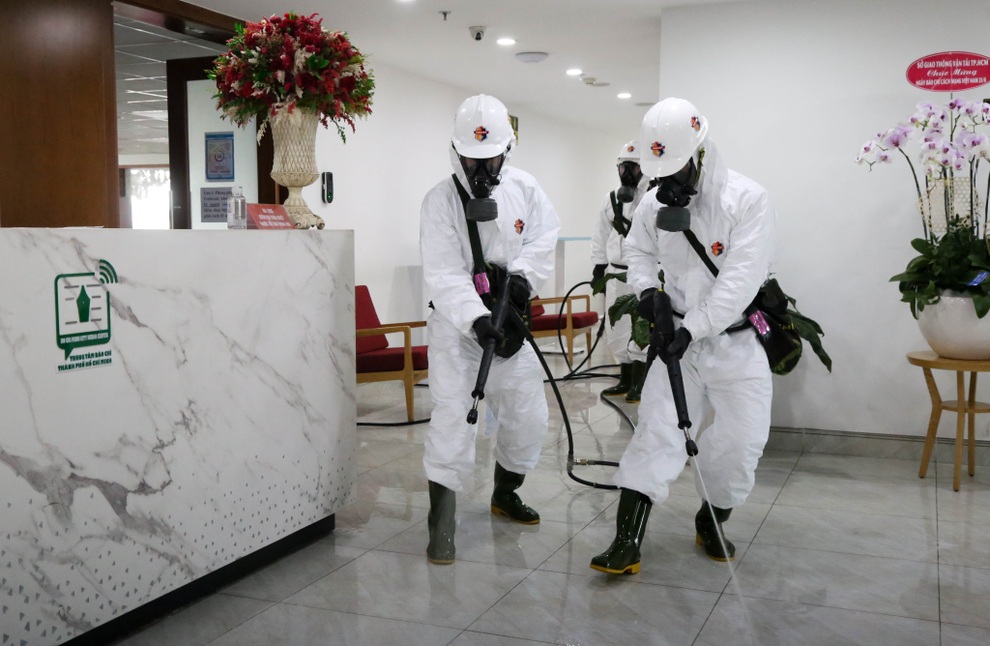 Phun khử khuẩn Trung tâm Báo chí TPHCM - 2 Phun khử khuẩn Trung tâm Báo chí TPHCM - 2