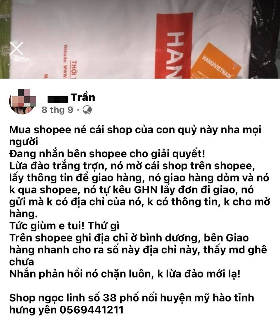 Mánh khóe lừa đảo mới trên Shopee: Mua quần áo tập nhận ba lỗ dởm - 2 Mánh khóe lừa đảo mới trên Shopee: Mua quần áo tập nhận ba lỗ dởm - 2