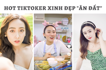 Hot TikToker xinh đẹp gây sốt với clip "cạp đất mà ăn" giả mà như thật