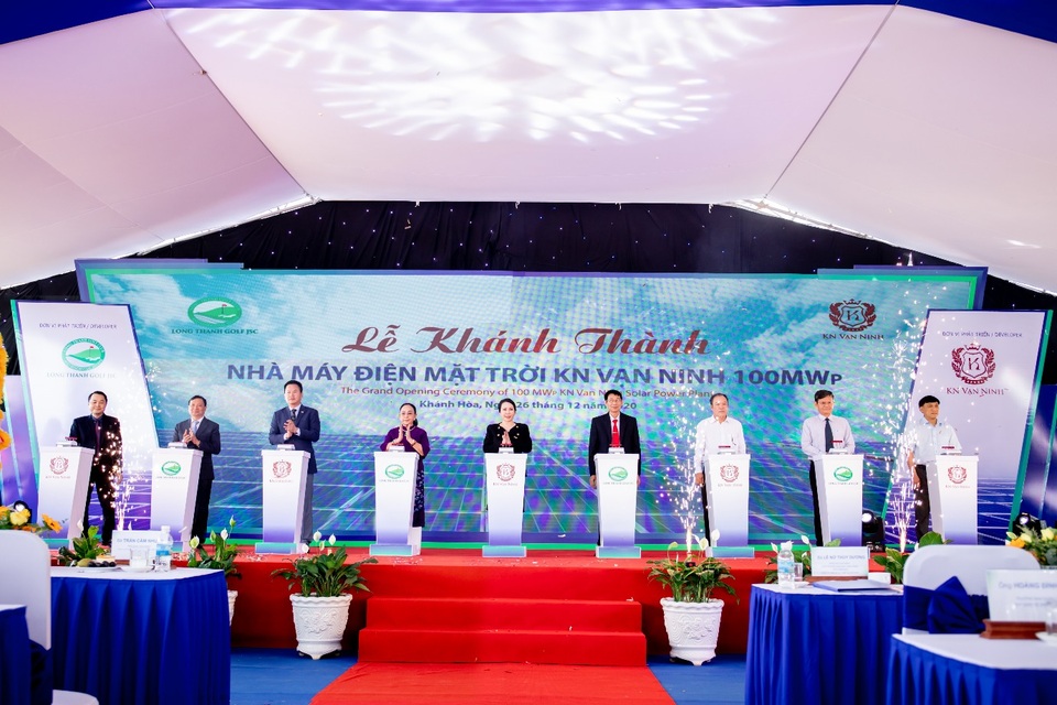 Khánh thành dự án Nhà máy Điện mặt trời KN Vạn Ninh 100 MWp - 1 Khánh thành dự án Nhà máy Điện mặt trời KN Vạn Ninh 100 MWp - 1