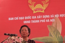 PCT nước Nguyễn Thị Doan phát động “Tuần lễ hưởng ứng Học tập suốt đời”