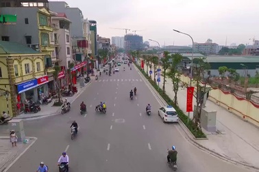 Phố kiểu mẫu đầu tiên của Hà Nội nhìn từ trên cao