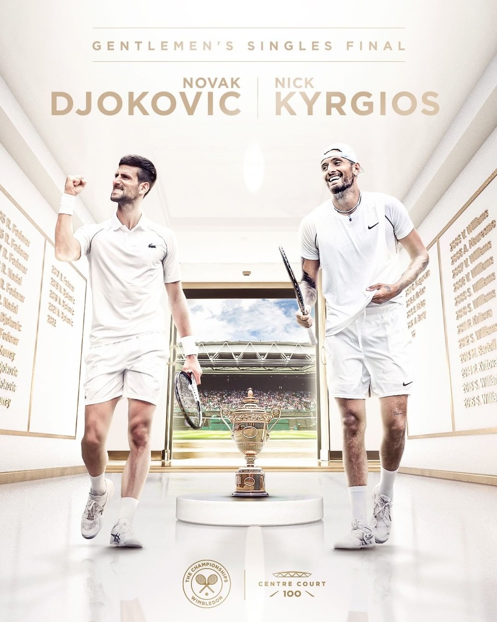 Chung kết Wimbledon: Lịch sử gọi tên Djokovic hay Kyrgios? - 1 Chung kết Wimbledon: Lịch sử gọi tên Djokovic hay Kyrgios? - 1