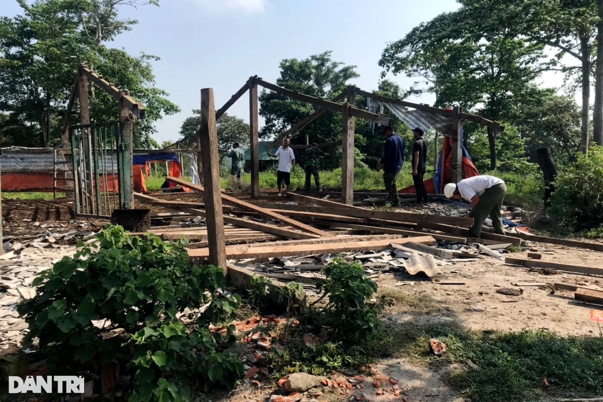 Đang tháo dỡ trang trại của nguyên Bí thư Tỉnh ủy Đắk Lắk trong khu bảo tồn - 6 Đang tháo dỡ trang trại của nguyên Bí thư Tỉnh ủy Đắk Lắk trong khu bảo tồn - 6