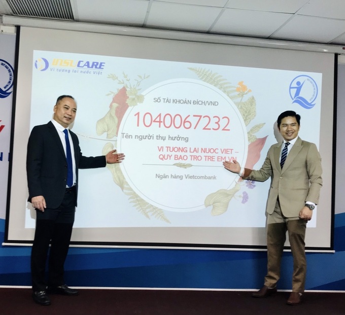 Công bố tài khoản nhận hỗ trợ của chương trình “Vì tương lai nước Việt”.