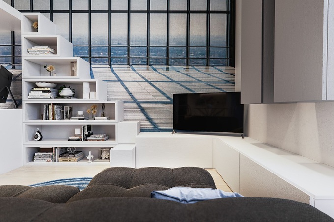 Căn hộ 29m² gây thương nhó với màu trắng tinh khôi cùng nội thất siêu tiết kiệm không gian - Ảnh 6. Căn hộ 29m² gây thương nhó với màu trắng tinh khôi cùng nội thất siêu tiết kiệm không gian - Ảnh 6.
