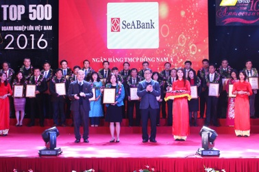 SeABank được xếp hạng trong "top 500 doanh nghiệp lớn Việt Nam - VNR500"