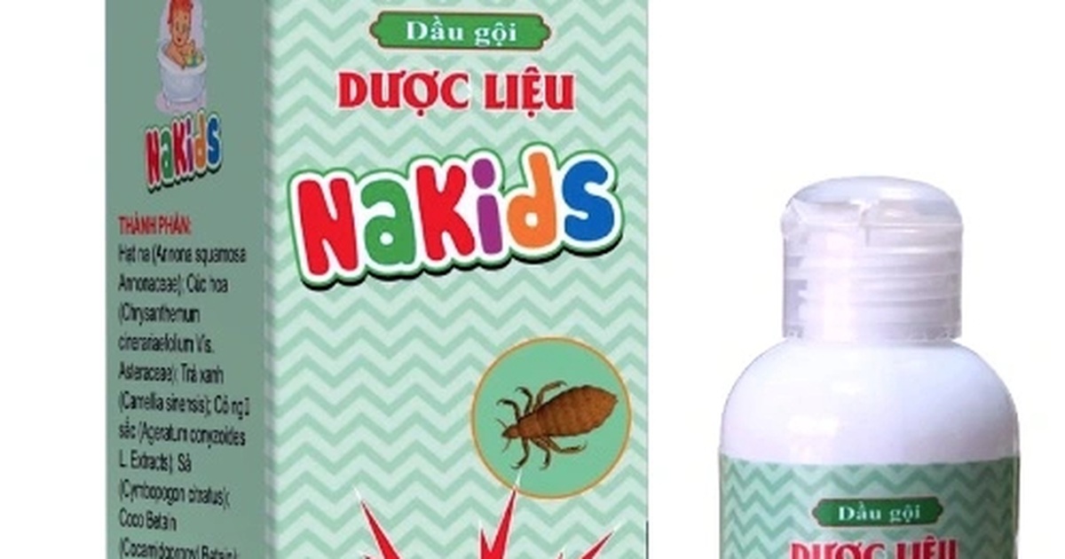 Thu hồi lô trên toàn quốc lô dầu gội Nakids làm sạch chấy