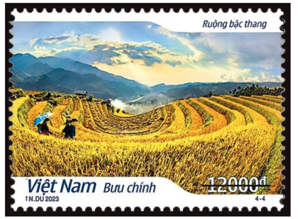 Lào Cai: Phát hành bộ tem in hình ruộng bậc thang Sa Pa - 2 Lào Cai: Phát hành bộ tem in hình ruộng bậc thang Sa Pa - 2