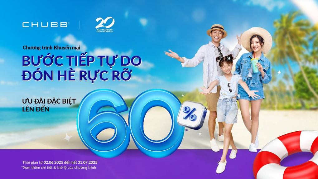 Chubb Life Việt Nam triển khai chương trình “Bước tiếp tự do, đón hè rực rỡ” - 1 Chubb Life Việt Nam triển khai chương trình “Bước tiếp tự do, đón hè rực rỡ” - 1
