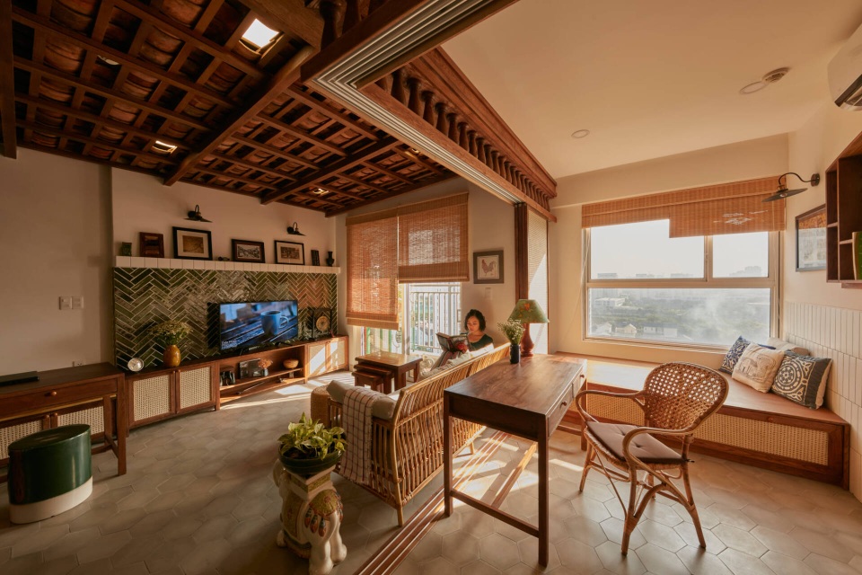 Không gian hoài cổ trong căn chung cư tuyệt đẹp của cặp vợ Việt chồng Tây - 5