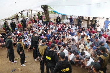 "Trùm" trường gà vùng biên giới cùng 42 "con bạc" bị tuyên án