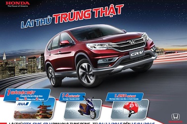 Honda công bố kết quả chương trình “Lái thử trúng thật”