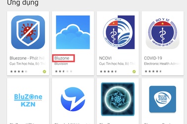 Nhiều người Việt đang nhầm lẫn ‘Bluezone’ với ‘Bluzone’ trên kho ứng dụng