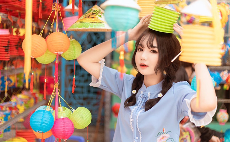 Nữ sinh xinh như búp bê rạng ngời đón mùa Trung thu - 8 Nữ sinh xinh như búp bê rạng ngời đón mùa Trung thu - 8