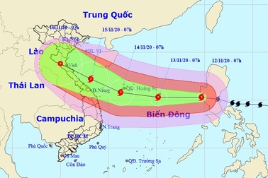 Bão Vamco đã vào Biển Đông
