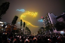 Hà Nội trình diễn drone hỏa thuật lớn nhất thế giới đêm giao thừa