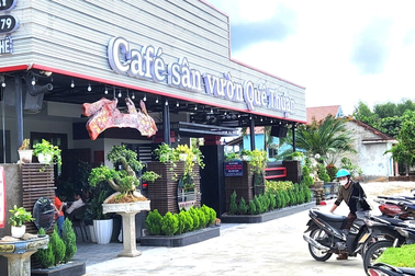 Quán cà phê xây dựng không phép trên đất ruộng