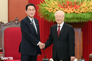 Tổng Bí thư Nguyễn Phú Trọng tiếp Thủ tướng Nhật Kishida Fumio