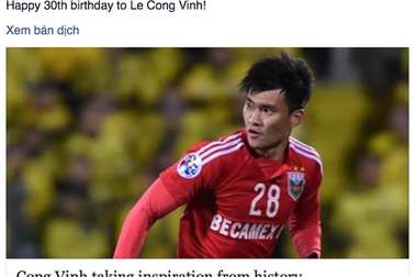 FIFA chúc mừng sinh nhật Lê Công Vinh
