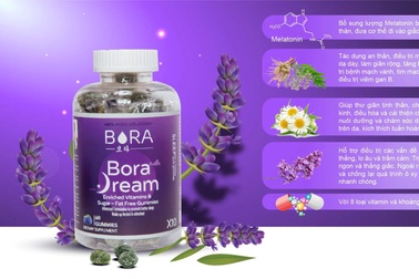 Trọn giấc ngủ đêm dài với kẹo ngủ ngon Bora Dream
