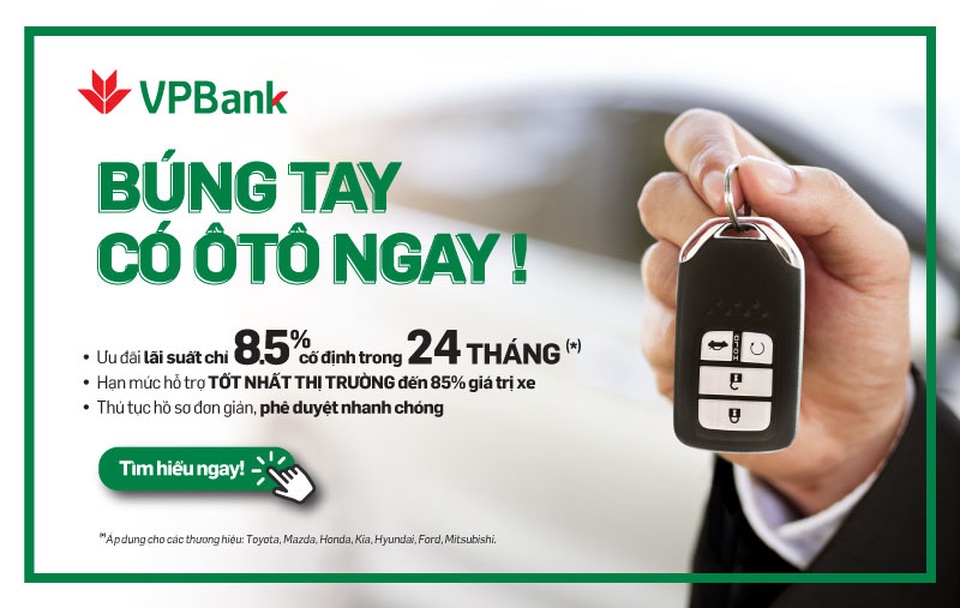 Sở hữu ô tô ‘siêu tốc” với gói vay cực hấp dẫn từ VPBank - 2 Sở hữu ô tô ‘siêu tốc” với gói vay cực hấp dẫn từ VPBank - 2