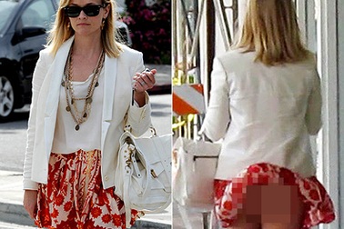 “Sao” Hollywood bị gió thổi tốc váy