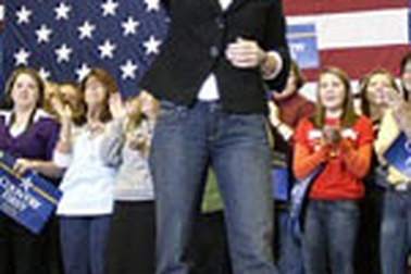 Palin mặc quần jeans đi tranh cử