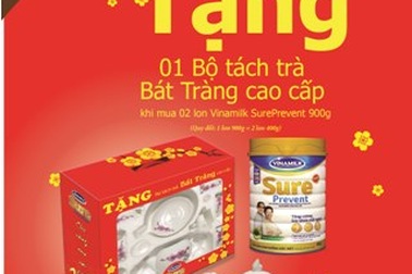 Tưng bừng khuyến mãi Tết cùng Vinamilk Sure Prevent