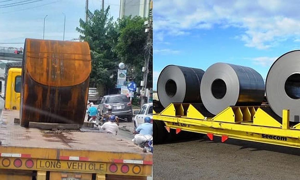 Xe container chở thép cuộn: Cảnh hung thần xa lộ còn tiếp diễn đến bao giờ? - 3 Xe container chở thép cuộn: Cảnh hung thần xa lộ còn tiếp diễn đến bao giờ? - 3