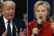 Ông Trump và bà Clinton vận động tranh cử xuyên đêm vào giờ chót