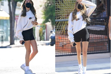 Madison Beer khoe chân dài trên phố