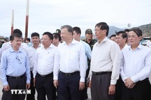 Tổng Bí thư Tô Lâm kiểm tra địa điểm xây nhà máy điện hạt nhân ở Ninh Thuận