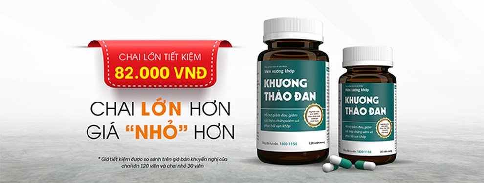 Viên xương khớp Khương Thảo Đan đã có chai lớn 120 viên, tiết kiệm đến 82.000 đồng - 1 Viên xương khớp Khương Thảo Đan đã có chai lớn 120 viên, tiết kiệm đến 82.000 đồng - 1