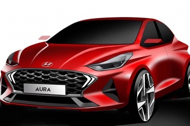 Hyundai hé lộ hình ảnh tân binh Aura
