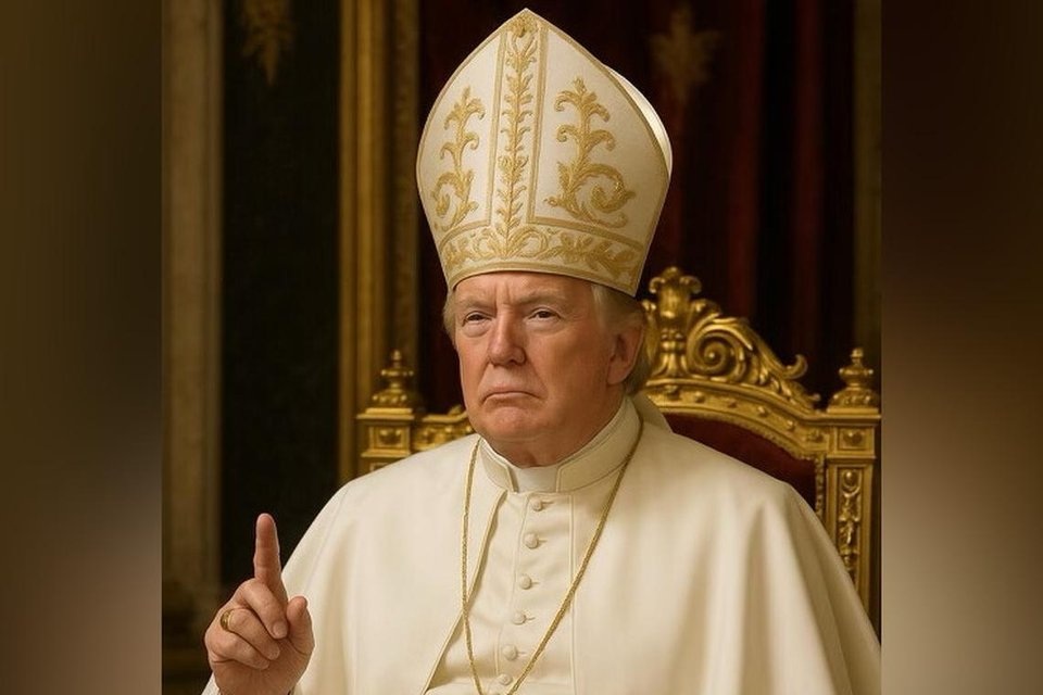 Ông Trump đăng ảnh chế mặc trang phục giống giáo hoàng - 1