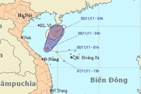 Áp thấp nhiệt đới lại gây mưa to tại miền Trung