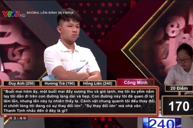 Nam sinh Quảng Ngãi "lội ngược dòng" khó tin, vô địch thi tháng Olympia